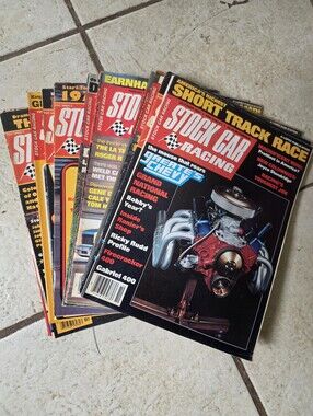 12 Issues Of 1977-1981 of Stock Car Racing Magazines Short Track Race Vintage